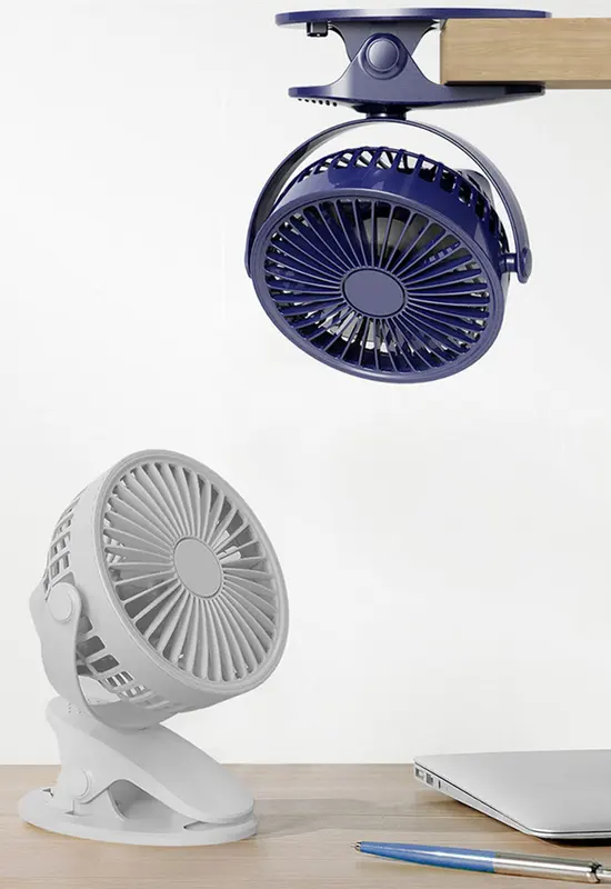 Charging Mini Clip Fan, 5V, Portable - view 2