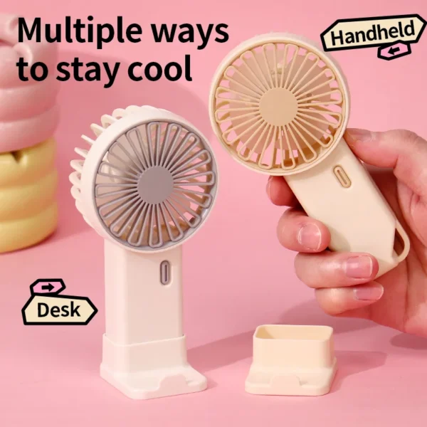 Charging Plastic Three-speed Fan, DD8112, USB, Portable - view 3