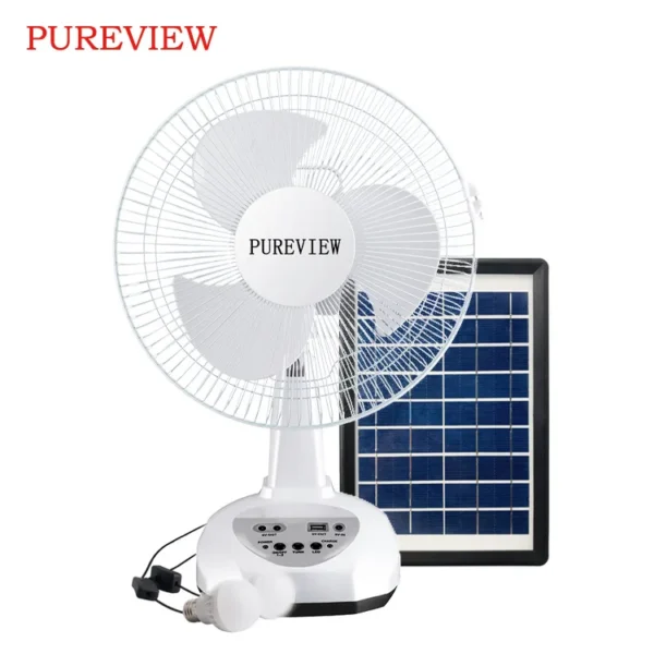 Charging Table Portable Fan, Solar, 6v, 8w - view 2