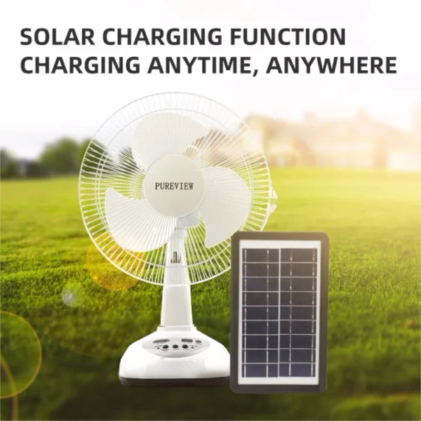 Charging Table Portable Fan, Solar, 6v, 8w - view 3
