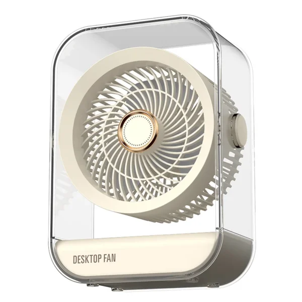 Circulation Table Desk Fan, USB, Portable, Wall - view 3