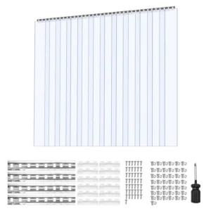 Clear Pvc Strip Curtain, D0100XU4ZDW