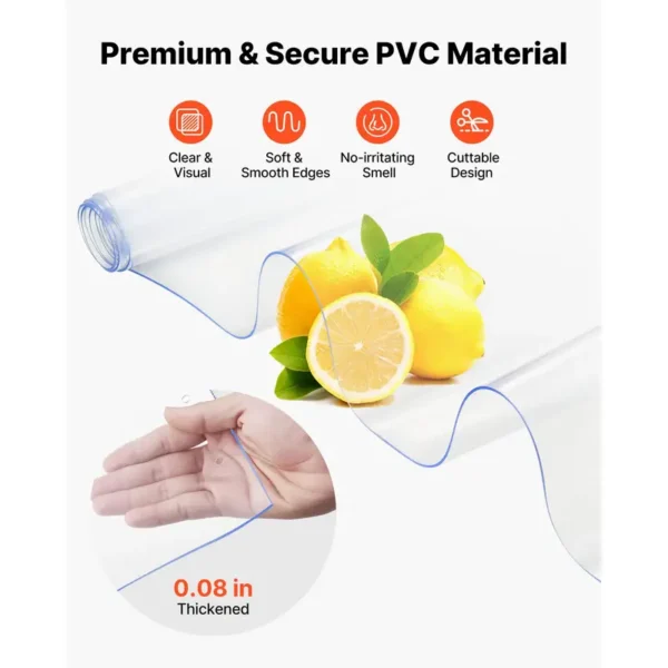 Clear Pvc Strip Curtain, D0100XU4ZDW - view 5