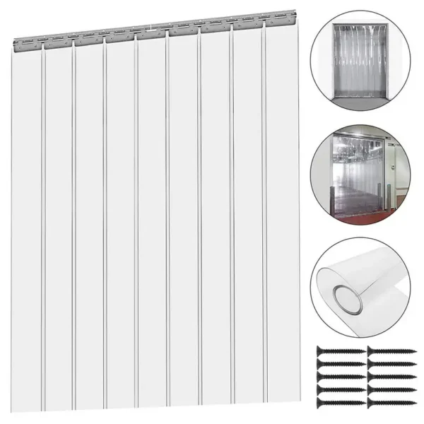 Clear Pvc Transparent Curtain, 20cm, 3m, 2mm - view 6