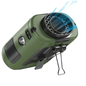 Clip-on Fan, LED, 5000mAh, Brushless, Portable