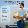 Clip-on Fan, LED, 5000mAh, Brushless, Portable - view 3