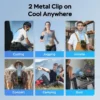Clip-on Fan, LED, 5000mAh, Brushless, Portable - view 4