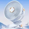 Clip-on Mini Portable Fan, 360, 5 V, Battery