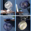 Clip-on Mini Portable Fan, 360, 5 V, Battery - view 2