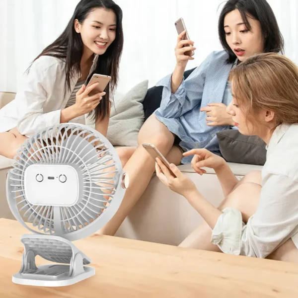 Clip-on Mini Portable Fan, 360, 5 V, Battery - view 4