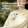 Clip-on Wearable Neck Fan, Portable, 2000mAh, USB, 4-Speed - view 5