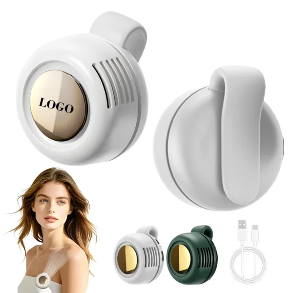 Clip-on Wearable Waist Fan, Portable, USB, Brushless