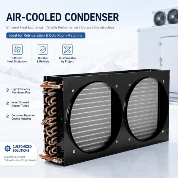 Cold Room Evaporator, Aluminum Alloy, Air Cooled Condenser