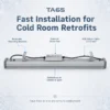 Cold Room Storage, LED, Waterproof, IP66, 4mm - view 4