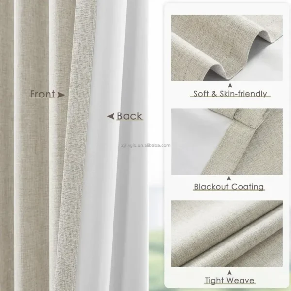 Cold Room Storage, Linen blend fabric, Balloon Curtain