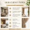 Cold Room Storage, Linen blend fabric, Balloon Curtain - view 6