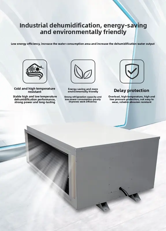 Commercial Ceiling Dehumidifier, 360L, Roof - view 3