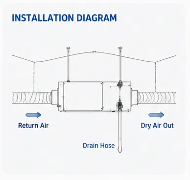Commercial Dehumidifiers, 50L, 90L, Wall - view 5