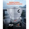Commercial Kitchen Exhaust Fan, 612, CFM, Trucks-0.25HP, 180W - view 2