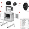 Commercial Kitchen Exhaust Fan, Centrifugal, 220 V - view 4