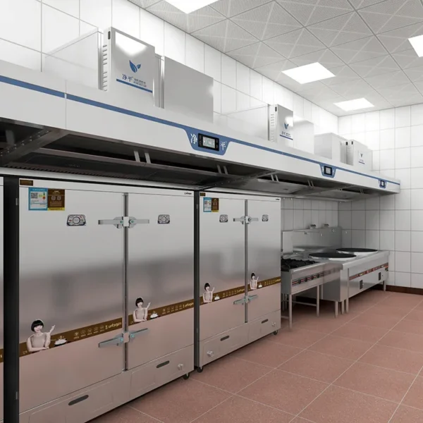 Commercial Kitchen Extractor, Wall, Stainless, Steel, LED - view 6