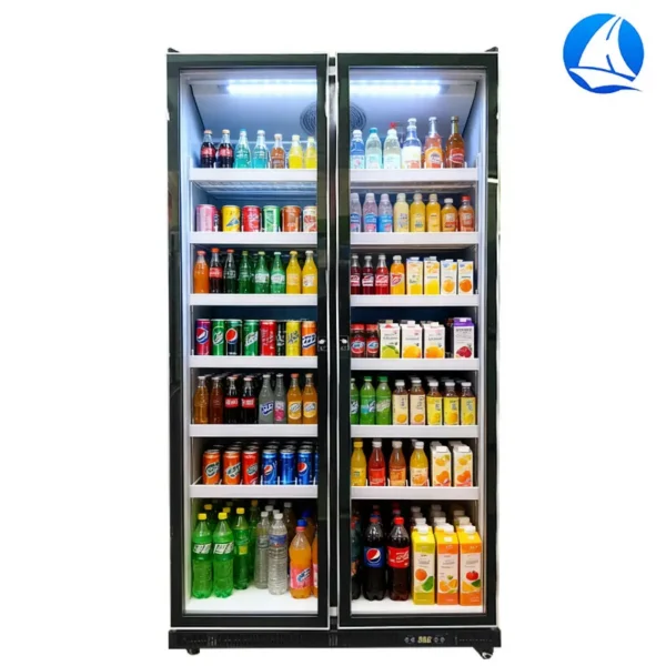 Commercial Upright Beverage Cooler, 110 V, Glass Door - view 2