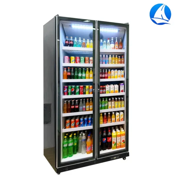 Commercial Upright Beverage Cooler, 110 V, Glass Door - view 3