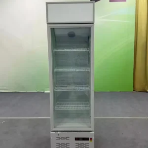 Commercial Upright Fan, 220V-240V, Glass Door