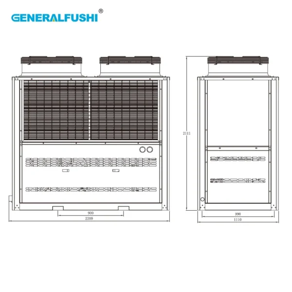 Compression Condensing Parallel Unit, GENERALFUSHI, Scroll - view 5