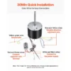 Condenser, 1/3HP, 1075RPM, 208, 230V - view 5