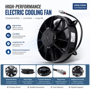 Condenser, 24V, 500W, Axial, 350W