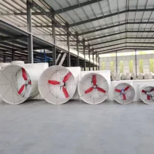 Cone Ventilation Exhaust Fan, FRP, Axial, Aluminum