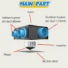 Connectors Vmc Motor, 230V, Centrifugal, 0-725m³/h - view 2