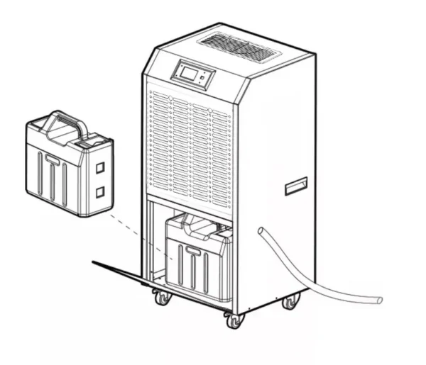 Continuous Domestic Air Dehumidifier, 50L, 90L, Portable - view 5