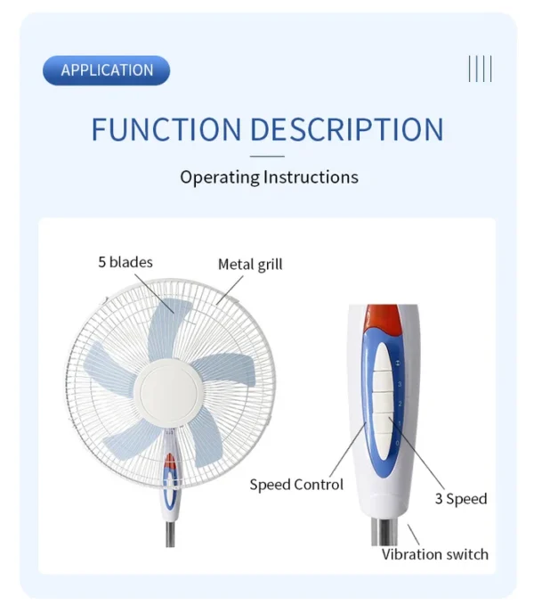 Control Plastic Electric Fan, 45W - view 2