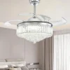 Control Retractable Chandelier Fan, LED, Ceiling