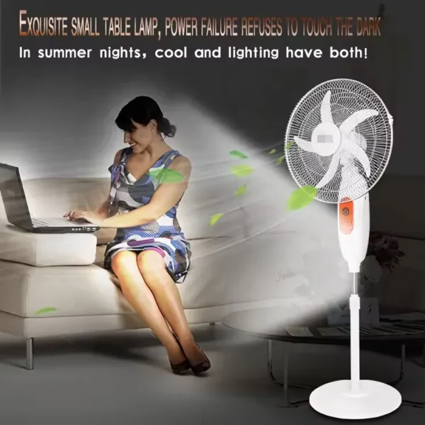 Control Solar Rechargeable Fan, LED, 18W, plastic - view 4