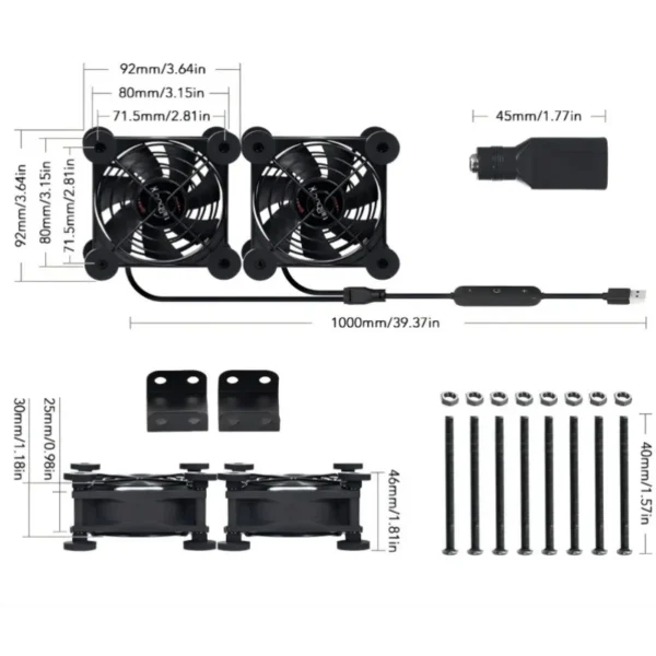 Control Square Dual Fan, 80mm, 10-Speed - view 5