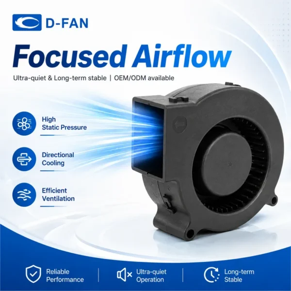 Cooling Blower, 7530, 12v, 24v, 3000RPM - view 2
