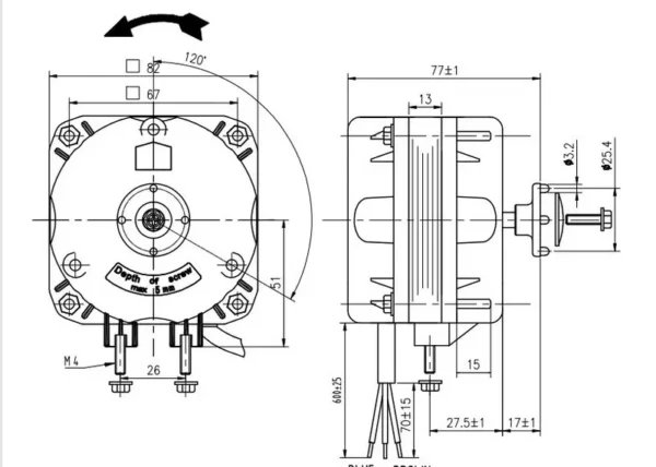 Cooling Fan, 110V, 16W - view 4