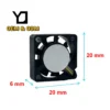 Cooling Fan, 5V, 0.08A, 20x20x06mm, Brushless