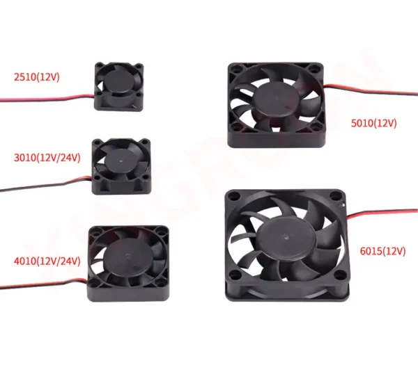 Cooling Fan, 5V, 12V, 24V, 4010 - view 2