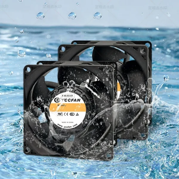 Cooling Fan, 80x80x25, 5v, 24v, 48v - view 2