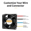 Cooling Fan, 80x80x25, 5v, 24v, 48v - view 4