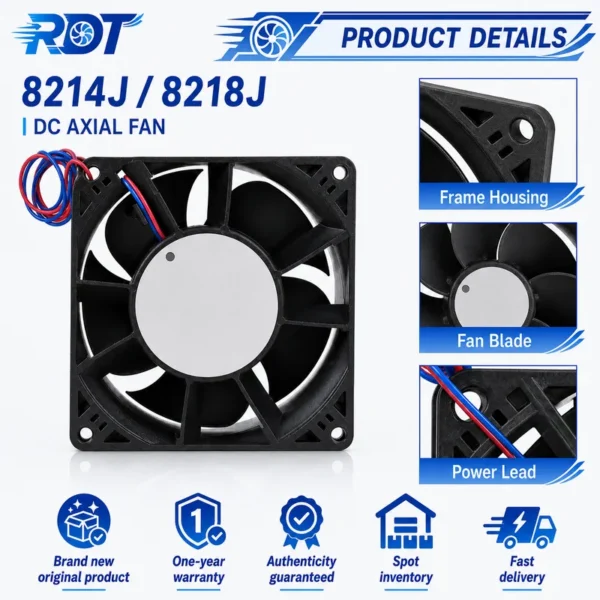 Cooling Fan, 8214J, 8218J, 12V, 24V - view 5