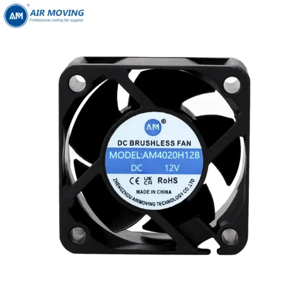 Cooling Fan, AM4020H12B, 5V/12V/24V, 40x40x20mm, Plastic