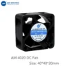 Cooling Fan, AM4020H12B, 5V/12V/24V, 40x40x20mm, Plastic - view 3