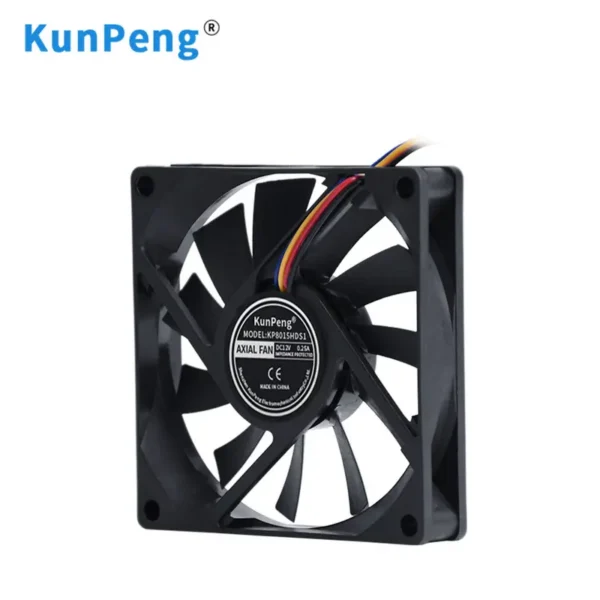 Cooling Fan, Brushless, Axial, 8CM, 8x8x1.5CM - view 3