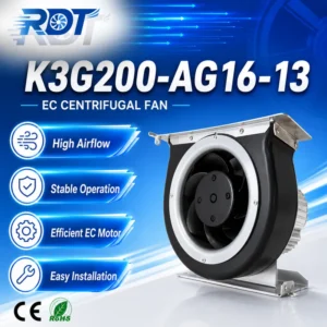 Cooling Fan, K3G200-AG16-13, 230V, 195-277VAC, 450W