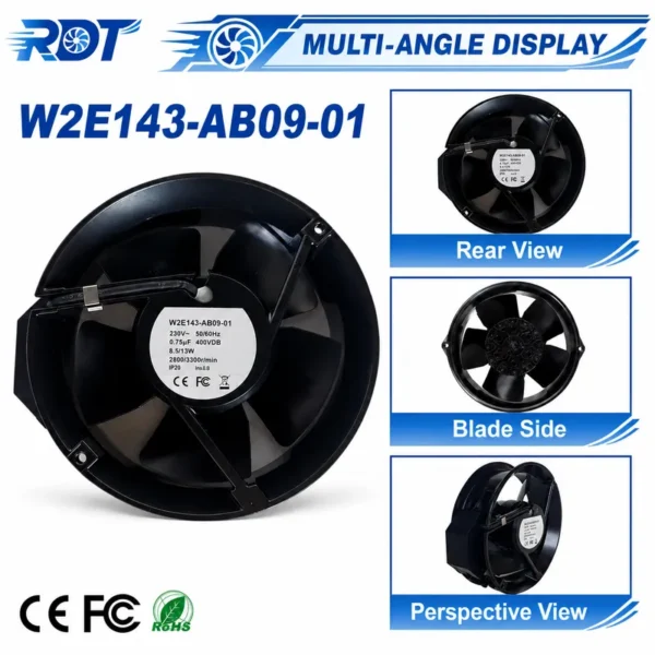 Cooling Fan, W2E143-AB09-01, HVAC - view 6